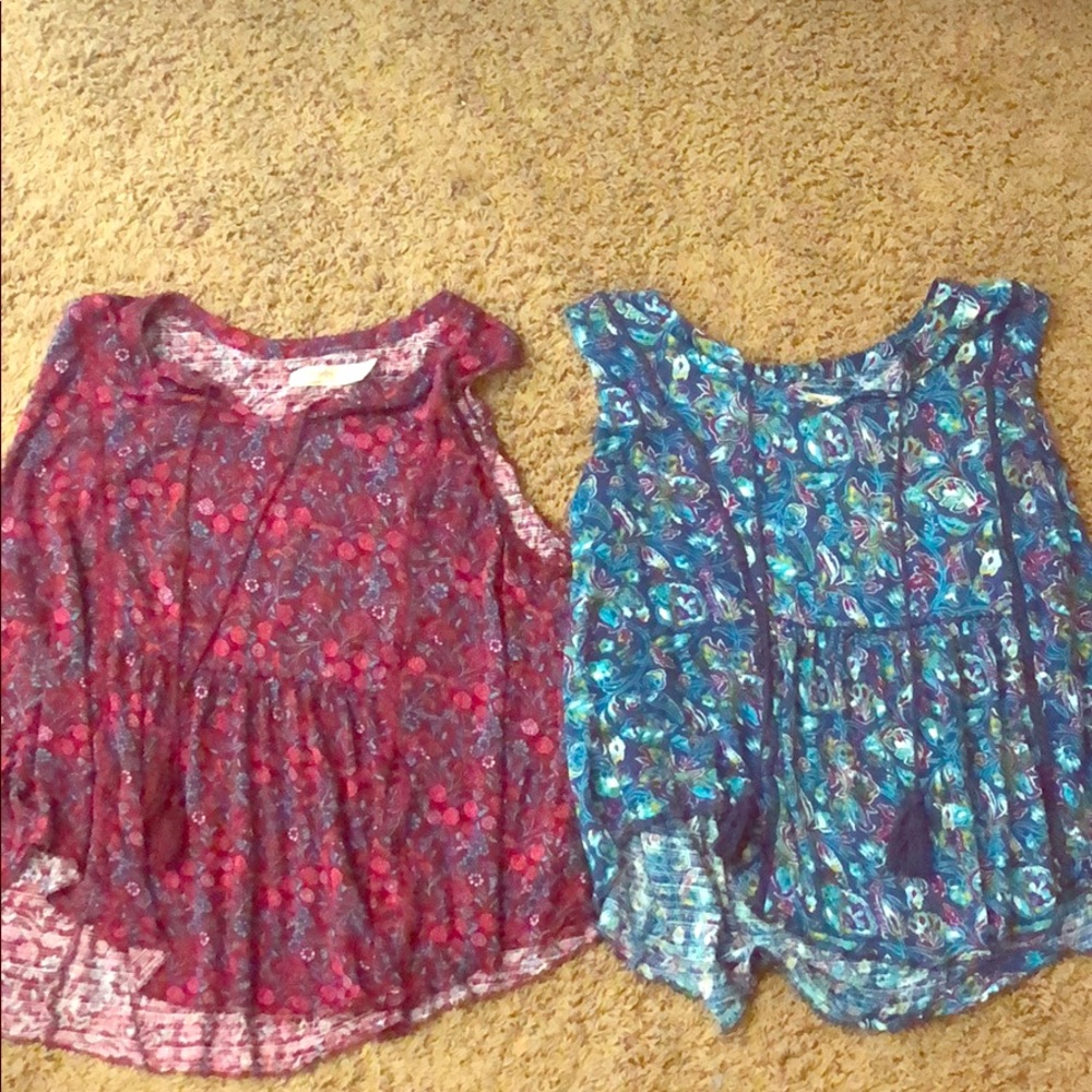 2 matching faded glory shirts